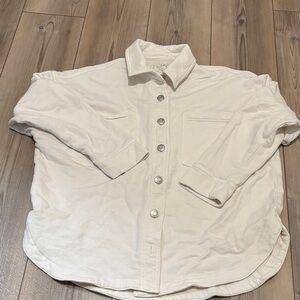 Z Supply Cream Collared Shirt